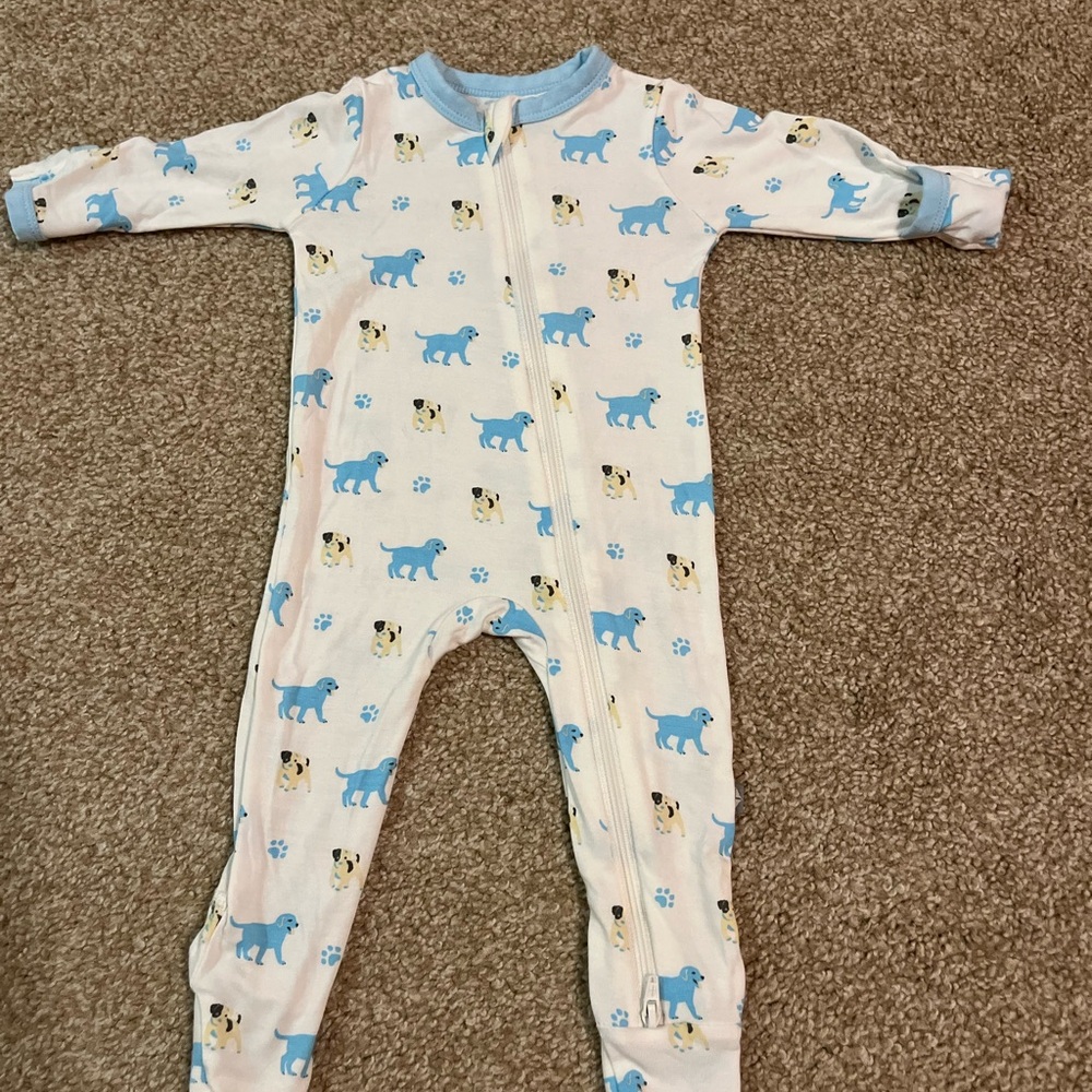 Kyte wood zippered footie